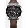 Swiss Army Chrono 42, SIR, BLK dial, BRN leather s