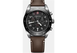 Swiss Army Chrono 42, SIR, BLK dial, BRN leather s