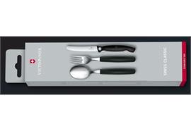 Swiss Classic Besteck-Set, 3-teilig, schwarz
