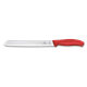 Swiss Classic, Brotmesser, 21cm, wellen, rot, blister