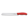 Swiss Classic, Brotmesser, 21cm, wellen, rot, blister