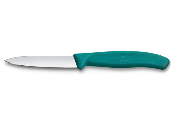 Swiss Classic, Gemüsemesser, 8cm, gerade, mittelspitz, grün
