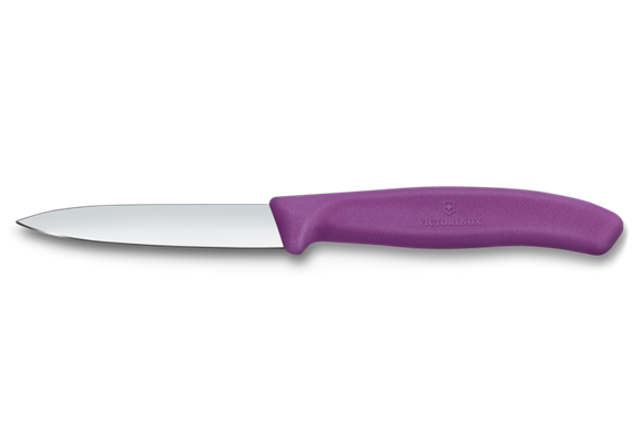 Swiss Classic, Gemüsemesser, 8cm, gerade, mittelspitz, violett