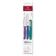 Swiss Classic, Gemüsemesser Set mit I-Schäler, 3tlg, grün/violett/blau, box