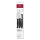 Swiss Classic, Gemüsemesser Set mit I-Schäler, 3tlg, schwarz, box
