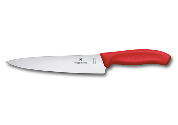 Swiss Classic, Kochmesser, 19cm, gerade, rot, blister