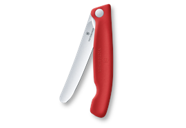 Swiss Classic, Picknick Messer, 11cm, gerade, rot,box