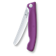 Swiss Classic, Picknick Messer, 11cm, wellen, violett, box