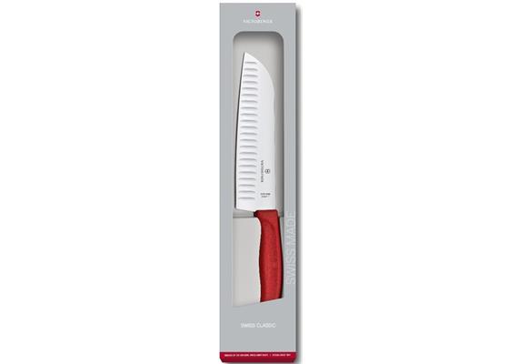 Swiss Classic Santokumesser Kullenschliff,17cm