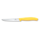Swiss Classic, Steak- & Pizzamesser, 11cm, wellen, gelb