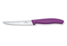 Swiss Classic, Steak- & Pizzamesser, 11cm, wellen, violett