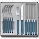 Swiss Modern Besteck-Set, 12-teilig, kornblumen-blau, Tomatenmesser