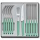 Swiss Modern Besteck-Set, 12-teilig, mint-grün, Steakmesser