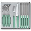 Swiss Modern Besteck-Set, 12-teilig, mint-grün, Steakmesser