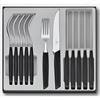 Swiss Modern Besteck-Set, 12-teilig, schwarz, Steakmesser