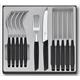 Swiss Modern Besteck-Set, 12-teilig, schwarz, Tomatenmesser