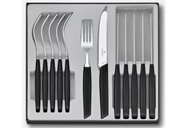 Swiss Modern Besteck-Set, 12-teilig, schwarz, Tomatenmesser