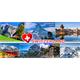 Switzerland 7-Bild mit Fahne