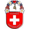 Switzerland Glocke Magnet mit Blumenkranz