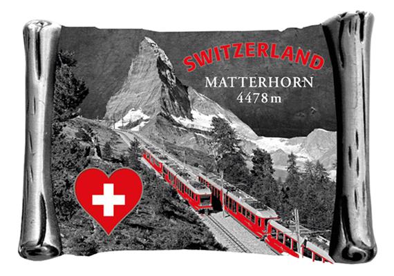 Switzerland Matterhorn Herz silber MGK4026