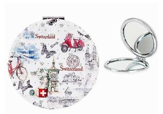 Taschenspiegel mit City Postcard Design