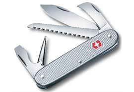 Taschenwerkzg. Alox silber gerippt