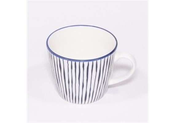 Tasse Haynan Zen (navy-rim-navy, Streifen)