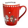 Tasse Tasse rot mit Cow Couple