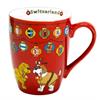 Tasse Tasse rot mit Wappen Lampion Bernhardiner