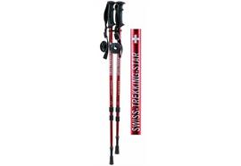 Telescope-Stockpaar 3-tlg, gef. rot, "Swiss Trekki