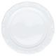 Teller flach Monbijou (Rosenthal) uni weiss, 22 cm