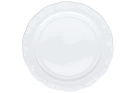 Teller flach Monbijou (Rosenthal) uni weiss, 22 cm