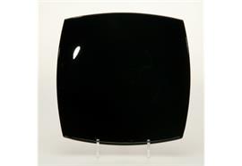 Teller flach Quadrato, schwarz, 26 cm