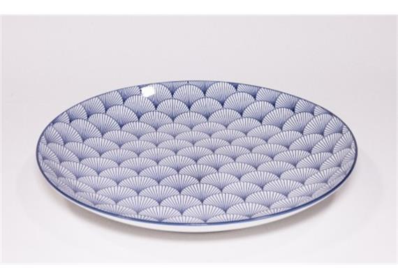 Teller Haynan Zen (navy-rim-navy, m, Fächer)