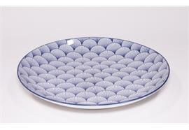 Teller Haynan Zen (navy-rim-navy, m, Fächer)