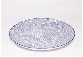 Teller Haynan Zen (navy-rim-navy, m, Kacheln)