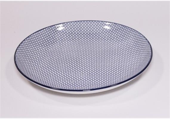 Teller Haynan Zen (navy-rim-navy, s, Kacheln) Teller Haynan Zen (navy-rim-navy, s, Kacheln)