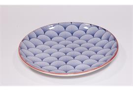 Teller Haynan Zen (navy-rim-red, s, Fächer)