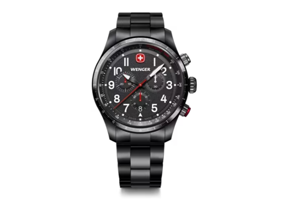 Terragraph Chrono 43, BLK, BLK dial, BLK SST br