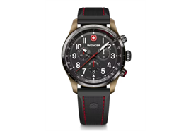 Terragraph Chrono 43, BRE, BLK dial, BLK silicone