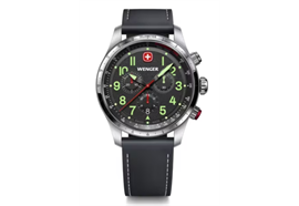 Terragraph Chrono 43, SIR, BLK dial, BLK leather s