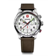 Terragraph Chrono 43, SIR, WHE dial, BRN leather s