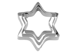 Terrassen-Ausstecher Stern ø 3 / 4 / 5 cm