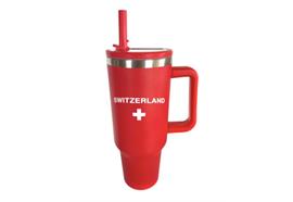 Thermo Cup rot mit Schweizerkreuz