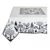 Tischdecke 140 x140 cm Lausanne noir blanc