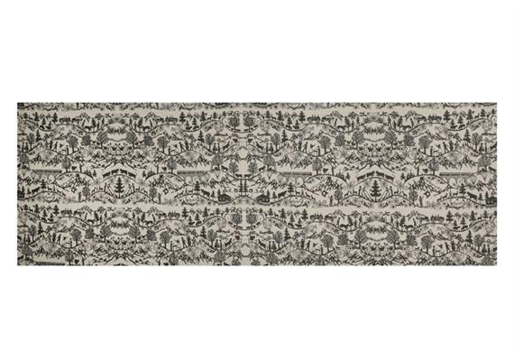 Tischläufer Scherenschnitt 48x135 cm natur