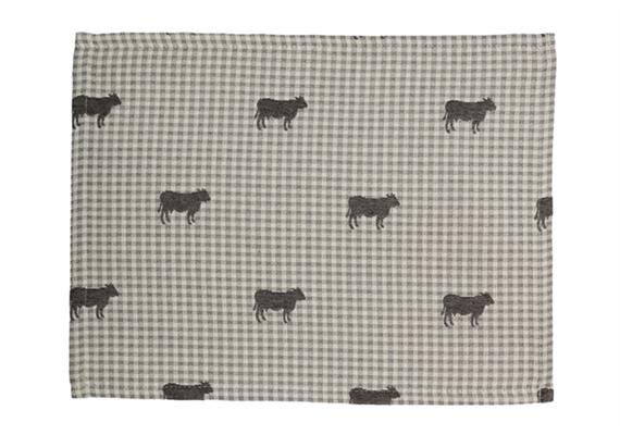 Tischset Bella 45/35 grau