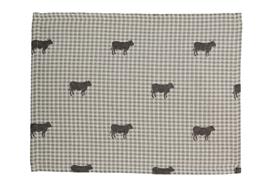 Tischset Bella 45/35 grau