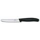 Tomatenmesser SwissClassic, rund, Well., schwarz