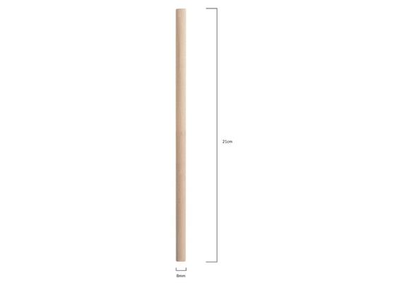 Trinkhalm aus Bambusfaser 210x8mm Pack 300 Stk